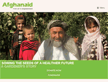 Tablet Screenshot of afghanaid.org.uk